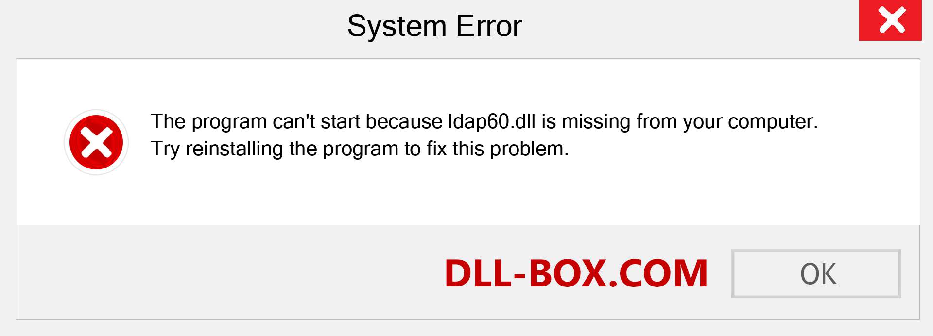  ldap60.dll file is missing?. Download for Windows 7, 8, 10 - Fix  ldap60 dll Missing Error on Windows, photos, images