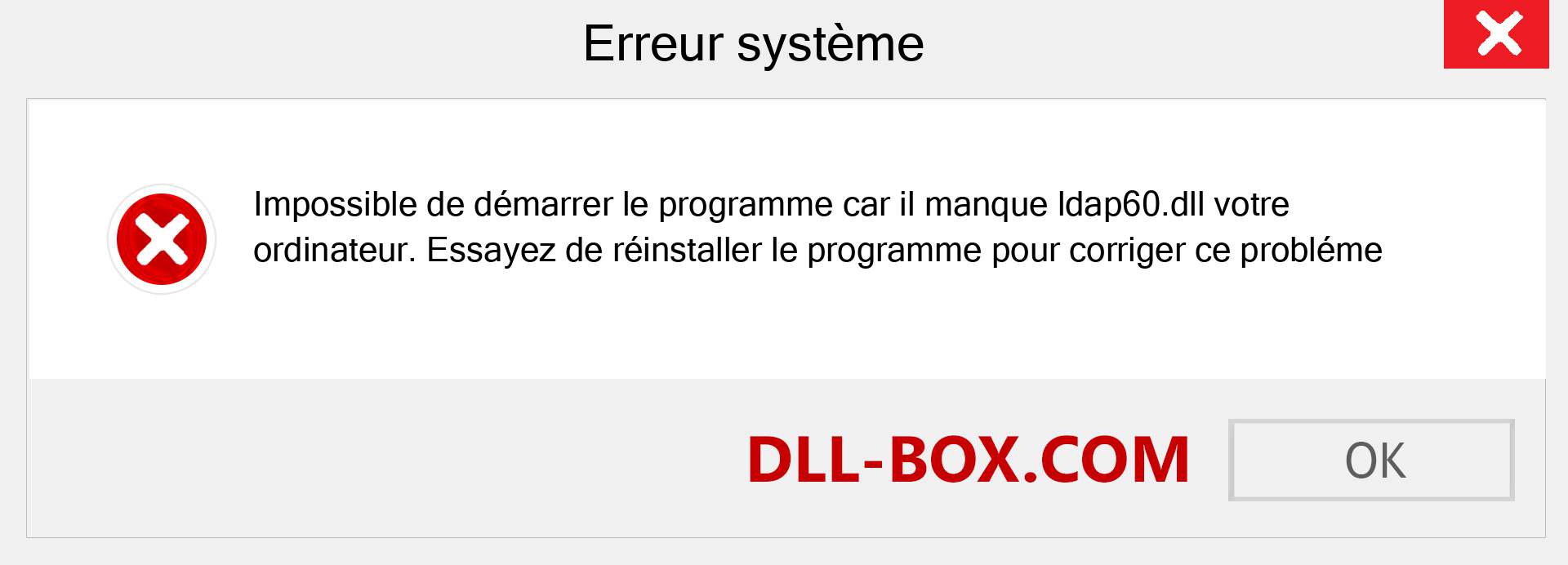 Le fichier ldap60.dll est manquant ?. Télécharger pour Windows 7, 8, 10 - Correction de l'erreur manquante ldap60 dll sur Windows, photos, images